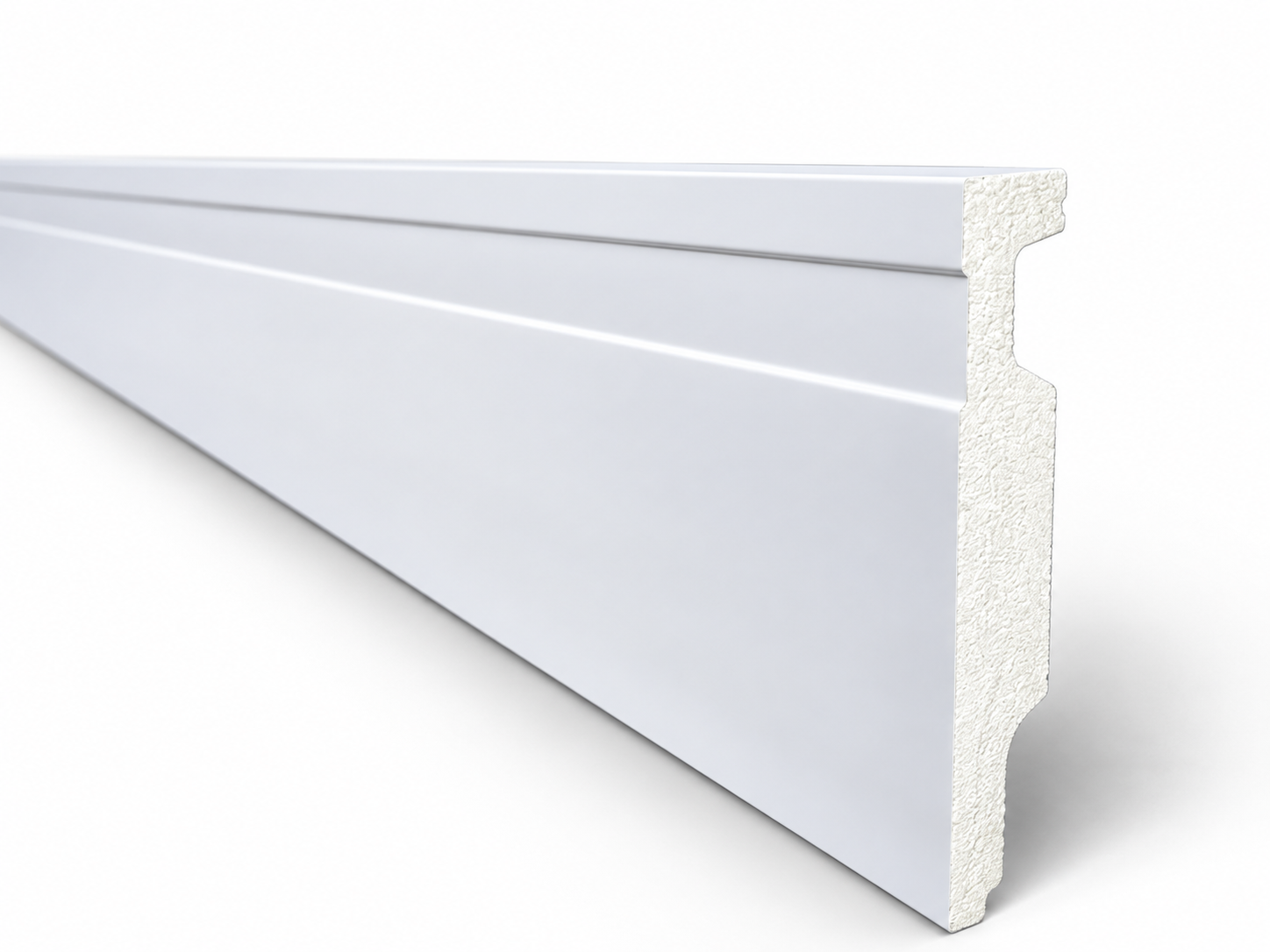 Rodapé 10cm branco poliestireno